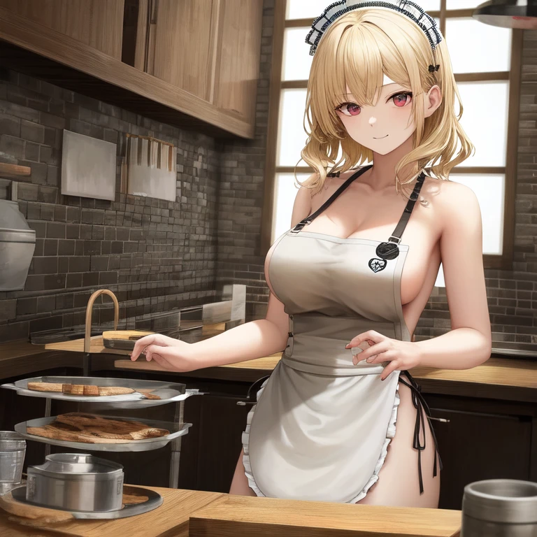 [Holara] Wavy hair Masterpiece Naked apron [Illustration]